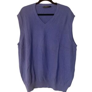 Bobby Jones Mens Sweater Vest XXL Periwinkle Blue Golf Prep Academia Grandpacore